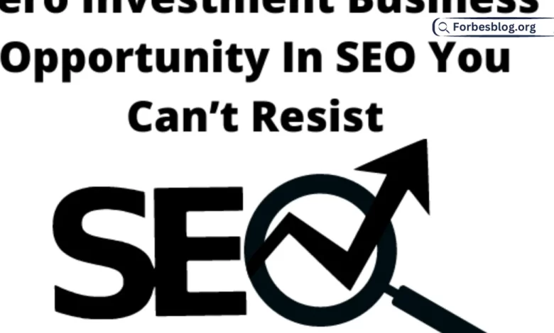 Zero Investment Business Opportunity In SEO You Can’t Resist
