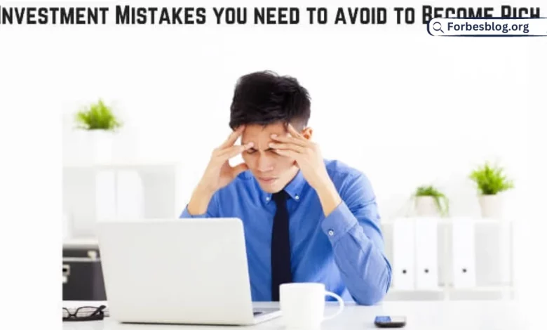 Common Investment Errors